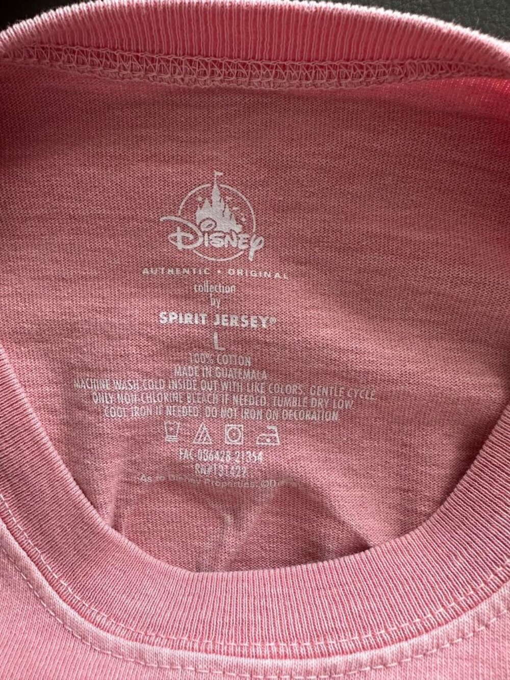 Disneyland Resort Spirit Jersey Pink Gold Glittery Lettering - Picture 3 of 14